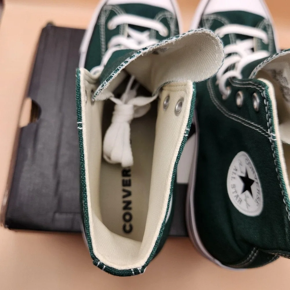 Converse CTAS EVA Lift Hi Shoes Youth Size 7 Green All Star Sneakers A09291F